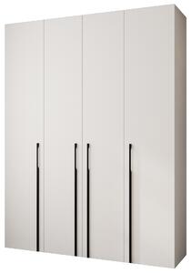 Zondo.hr Ormar za garderobu 190 cm Carmela 40-3 (bijela + crna). Akcija -20%. 1126625