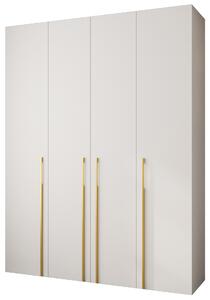 Zondo.hr Ormar za garderobu 190 cm Carmela 40-3 (bijela + zlatna). Akcija -20%. 1126626
