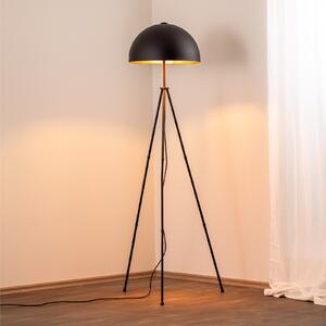 Podna lampa Can-NT-113-1, crni metalni tronožac, visina 170 cm