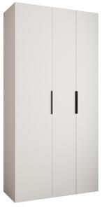 Zondo.hr Ormar za garderobu 120 cm Carmela 40-4 (bijela + crna). Akcija -20%. 1126641