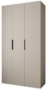 Zondo.hr Ormar za garderobu 130 cm Carmela 40-4 (kašmir + crna). Akcija -20%. 1126647