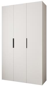 Zondo.hr Ormar za garderobu 140 cm Carmela 40-4 (bijela + crna). Akcija -20%. 1126649