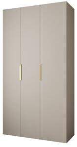 Zondo.hr Ormar za garderobu 130 cm Carmela 40-4 (kašmir + zlatna). Akcija -20%. 1126648