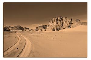 Slika na platnu - Cesta u pustinji 1129FA (75x50 cm)