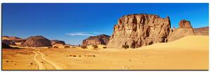 Slika na platnu - Cesta u pustinji - panorama 5129A (105x35 cm)