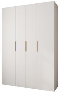 Zondo.hr Ormar za garderobu 170 cm Carmela 50-4 (bijela + zlatna). Akcija -20%. 1126838