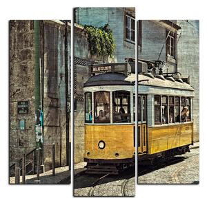 Slika na platnu - Povijesni tramvaj - kvadrat 3121C (75x75 cm)