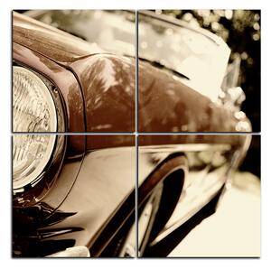 Slika na platnu - Fragment retro automobila - kvadrat 3122D (60x60 cm)
