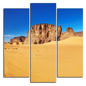 Slika na platnu - Cesta u pustinji - kvadrat 3129C (75x75 cm)