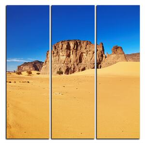 Slika na platnu - Cesta u pustinji - kvadrat 3129B (105x105 cm)
