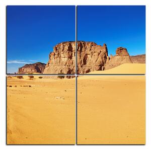Slika na platnu - Cesta u pustinji - kvadrat 3129E (60x60 cm)