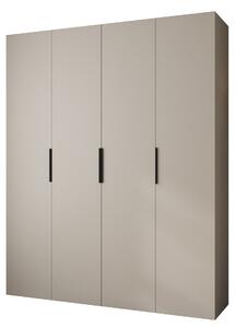 Ormar za garderobu 200 cm Carmela 50-4 (kašmir + crna)