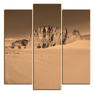 Slika na platnu - Cesta u pustinji - kvadrat 3129FC (75x75 cm)
