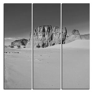 Slika na platnu - Cesta u pustinji - kvadrat 3129QB (75x75 cm)