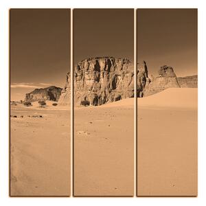 Slika na platnu - Cesta u pustinji - kvadrat 3129FB (75x75 cm)
