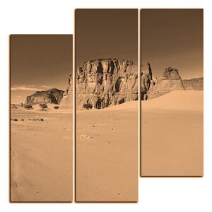 Slika na platnu - Cesta u pustinji - kvadrat 3129FD (75x75 cm)