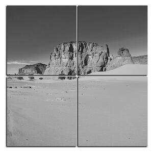 Slika na platnu - Cesta u pustinji - kvadrat 3129QE (60x60 cm)