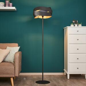 Tornado podna lampa crna