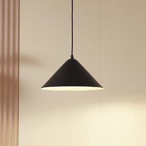 Lindby Clarine viseća svjetiljka, crno/bijela, Ø 32 cm, metal