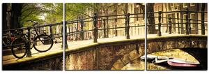 Slika na platnu - Romantični most preko kanala - panorama 5137C (150x50 cm)
