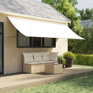 Tenda na uvlačenje krem 350 x 150 cm od tkanine i čelika - Krema / 350 x 150 cm