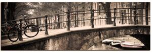 Slika na platnu - Romantični most preko kanala - panorama 5137FA (105x35 cm)