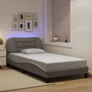 Okvir kreveta s LED-om bez madraca Hvar 100 x 200 cm od tkanine - Tupe / 100 x 200 cm