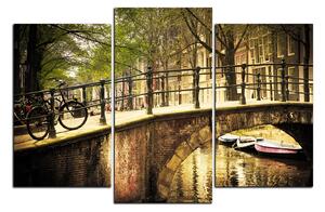 Slika na platnu - Romantični most preko kanala 1137C (90x60 cm)