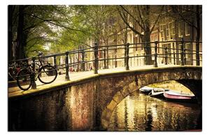 Slika na platnu - Romantični most preko kanala 1137A (100x70 cm)