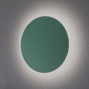 Orios Plus LED zidna svjetiljka, zelena, Ø 30 cm, čelik