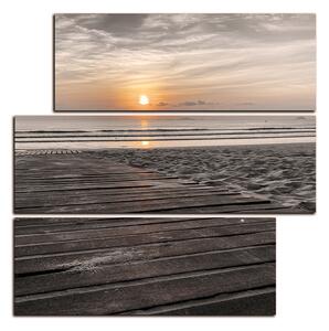 Slika na platnu - Zora na moru - kvadrat 3141FD (75x75 cm)