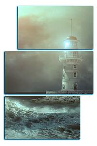 Slika na platnu - Svjetionik u moru pod nebom - pravokutnik 7159FC (90x60 cm)
