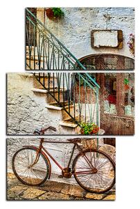 Slika na platnu - Stara ulica u Italiji - pravokutnik 7153C (90x60 cm)