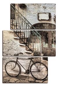 Slika na platnu - Stara ulica u Italiji - pravokutnik 7153FC (120x80 cm)