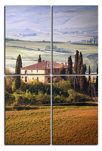 Slika na platnu - Talijanski ruralni krajolik - pravokutnik 7156D (90x60 cm)
