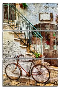 Slika na platnu - Stara ulica u Italiji - pravokutnik 7153B (90x60 cm )
