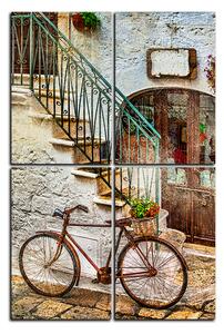 Slika na platnu - Stara ulica u Italiji - pravokutnik 7153D (90x60 cm)