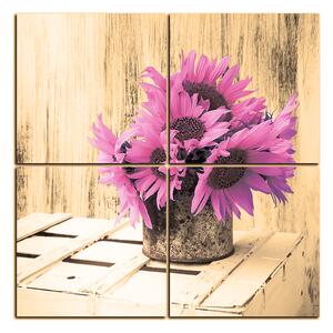Slika na platnu - Mrtva priroda cvijet - kvadrat 3148FE (60x60 cm)