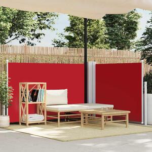 Uvlačiva bočna tenda 120 x 600 cm crvena - Crvena / 117 x 600 cm