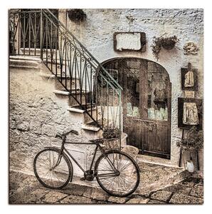 Slika na platnu - Stara ulica u Italiji - kvadrat 3153FA (50x50 cm)