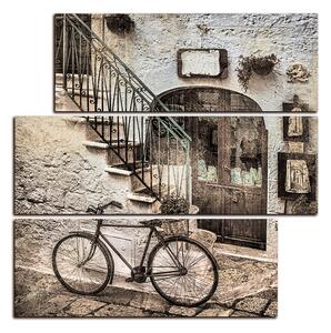 Slika na platnu - Stara ulica u Italiji - kvadrat 3153FD (75x75 cm)