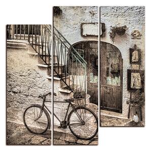 Slika na platnu - Stara ulica u Italiji - kvadrat 3153FC (75x75 cm)