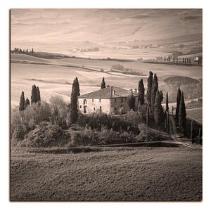 Slika na platnu - Talijanski ruralni krajolik - kvadrat 3156QA (50x50 cm)