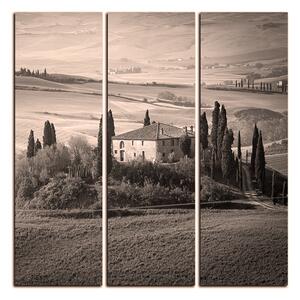 Slika na platnu - Talijanski ruralni krajolik - kvadrat 3156QB (75x75 cm)