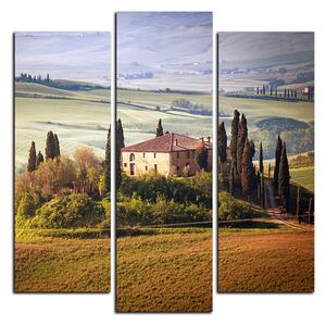 Slika na platnu - Talijanski ruralni krajolik - kvadrat 3156C (75x75 cm)