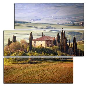 Slika na platnu - Talijanski ruralni krajolik - kvadrat 3156D (75x75 cm)