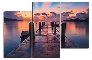 Slika na platnu - Prekrasan zalazak sunca nad jezerom 1164D (120x80 cm)