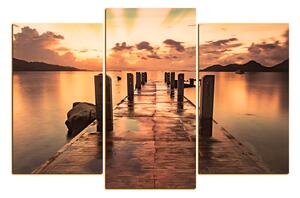 Slika na platnu - Prekrasan zalazak sunca nad jezerom 1164FC (150x100 cm)