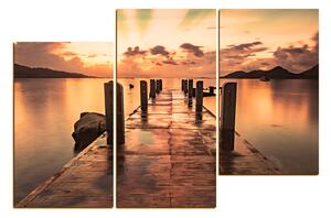 Slika na platnu - Prekrasan zalazak sunca nad jezerom 1164FD (120x80 cm)