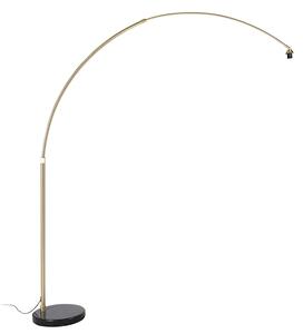 Lučna svjetiljka mesing s podlogom od crnog mramora podesiva - XXL